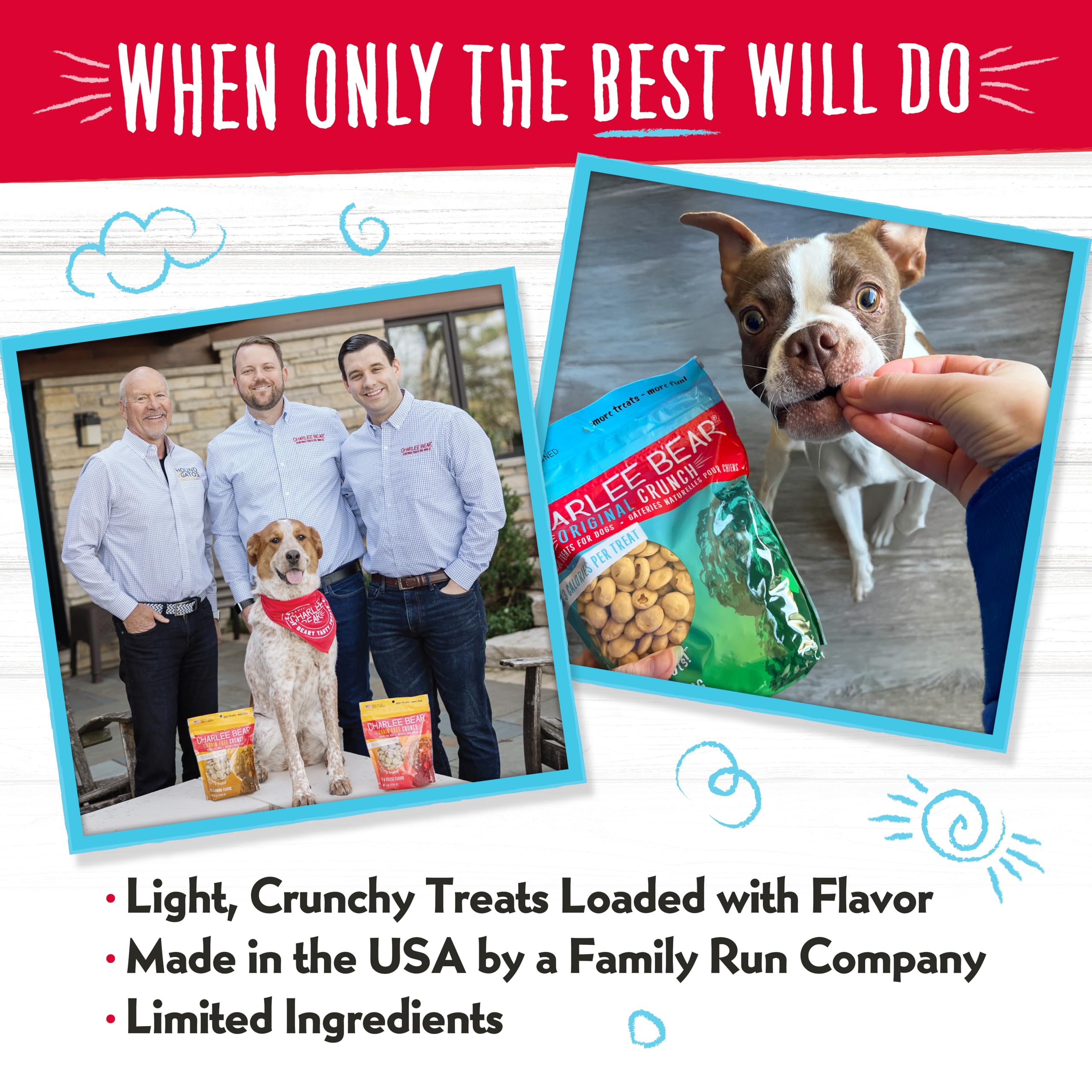 Charlee Bear Original Crunch bouchée légère adaptée à tous âges.