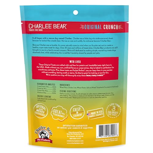 Charlee Bear Original Crunch avec paquet refermable pratique pour l’entraînement.