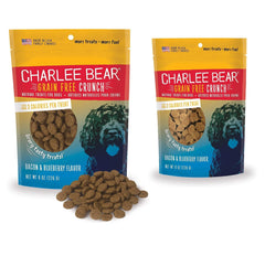 Charlee Bear: pack double bacon-myrtille, idéal pour les séances d'entraînement quotidiennes.