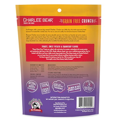 Charlee Bear poche-entraînement sans odeur, pratique pour récompenser pendant les séances.