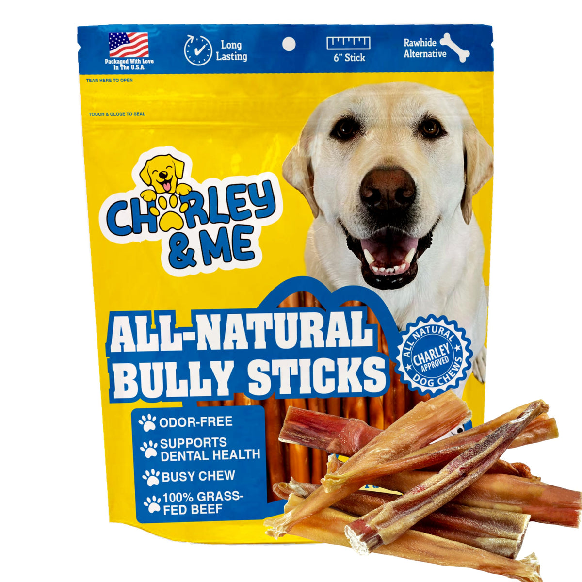 CHARLEY & ME Os naturel 6 pouces, mastication longue et naturelle.
