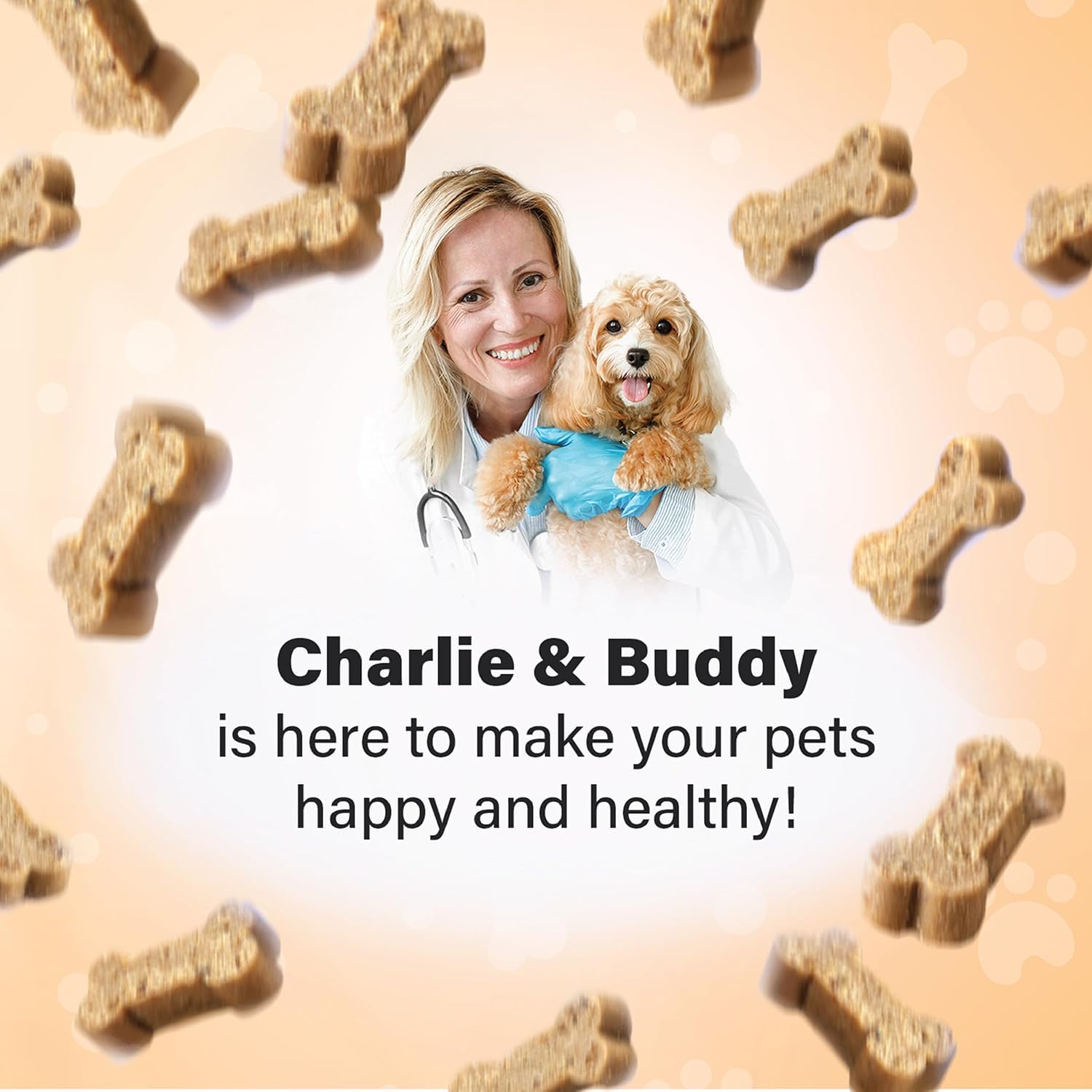 Charlie et Buddy dosage quotidien recommandé pour chiens actifs.