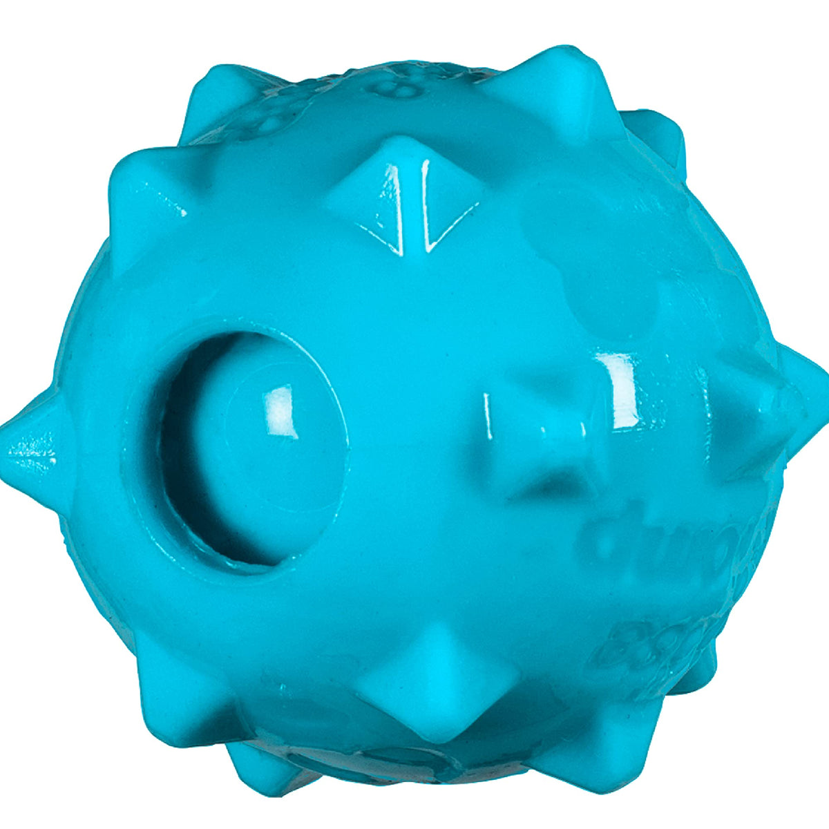 Chase 'n Chomp balle siffleuse Knobble verte pour petits chiens.