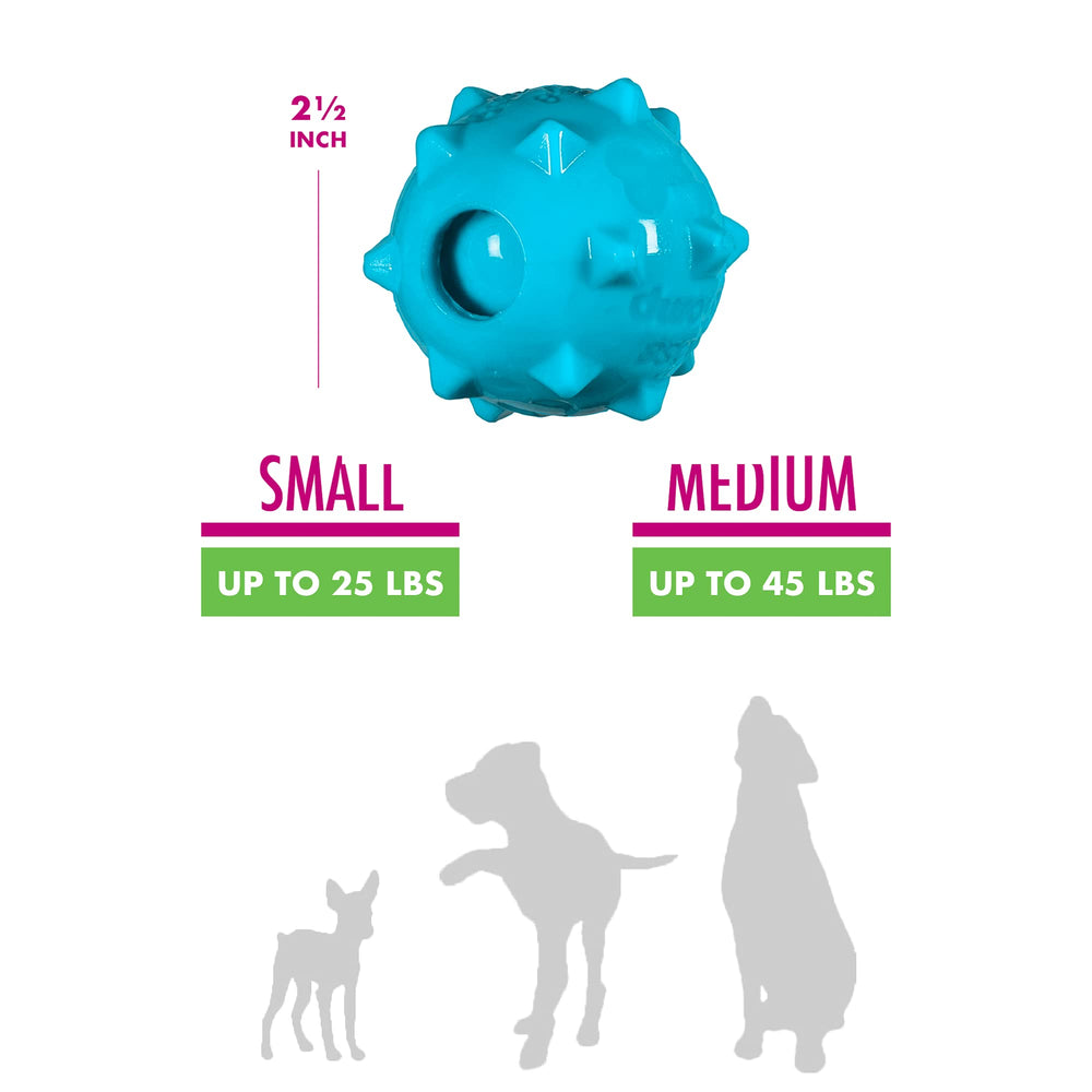 Chase 'n Chomp balle texturée Knobble verte, jeu interactif.