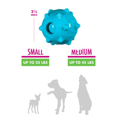 Chase 'n Chomp balle texturée Knobble verte, jeu interactif.