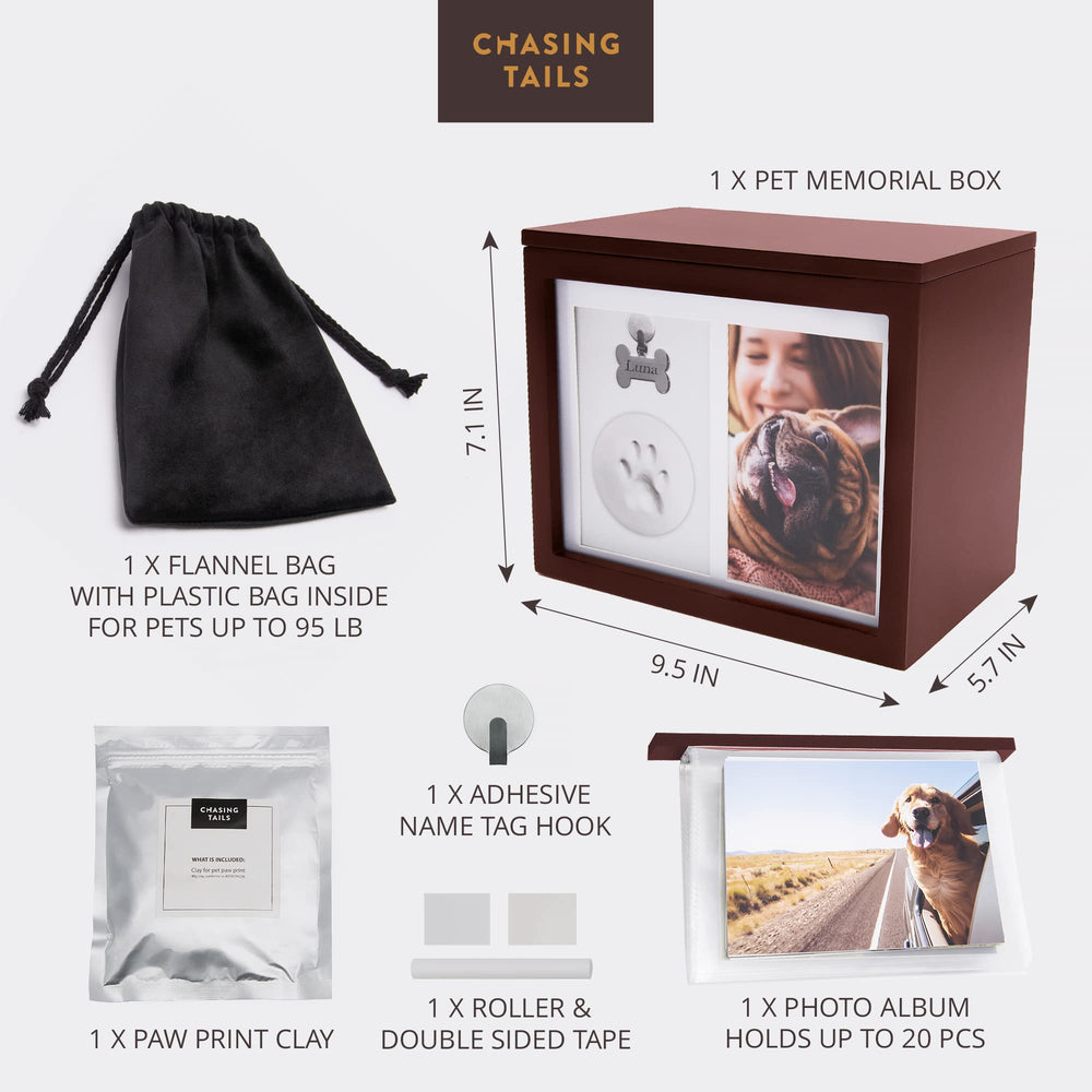 Chasing Tails couvercle magnetique securise, facile a refermer.