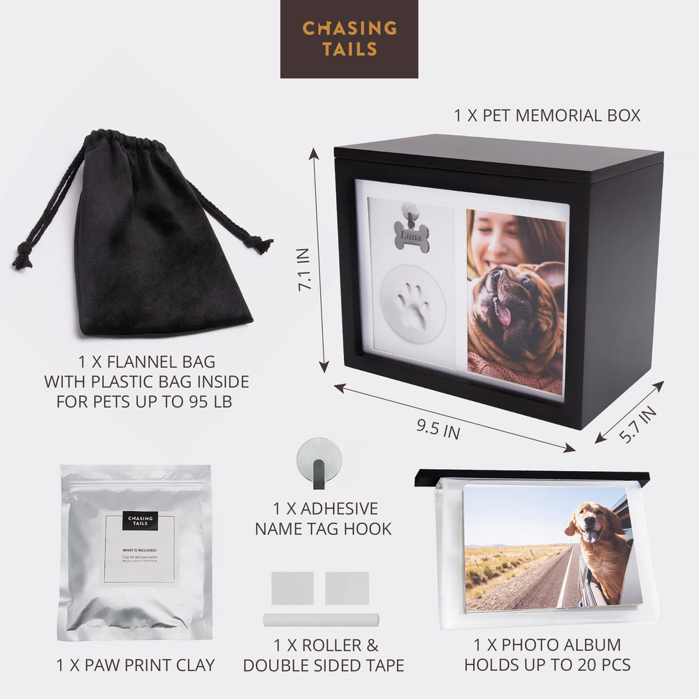 Urne Chasing Tails couvercle magnetique securisant les cendres
