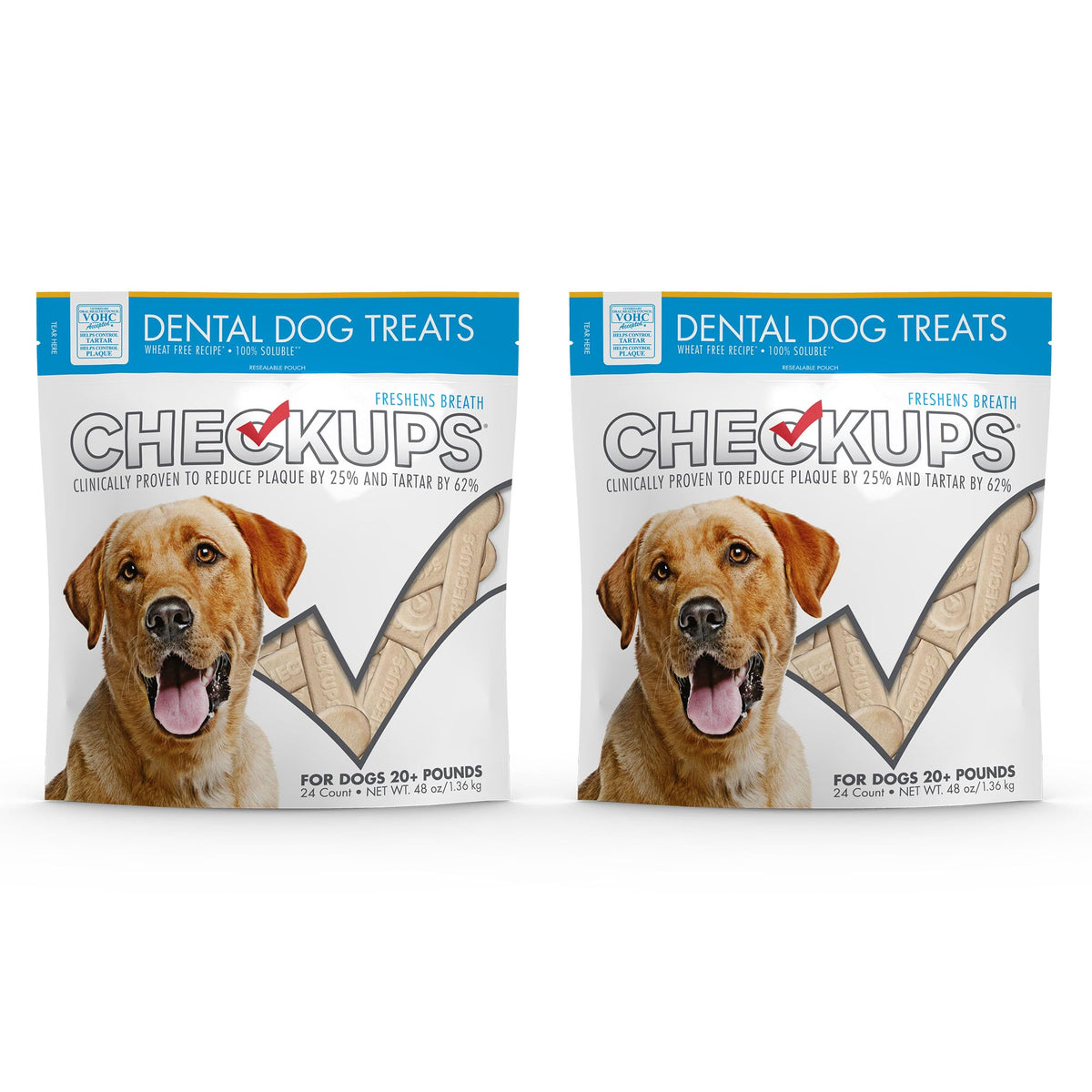 Checkups friandises dentaires: paquets 2, pratique pour routine dentaire quotidienne.