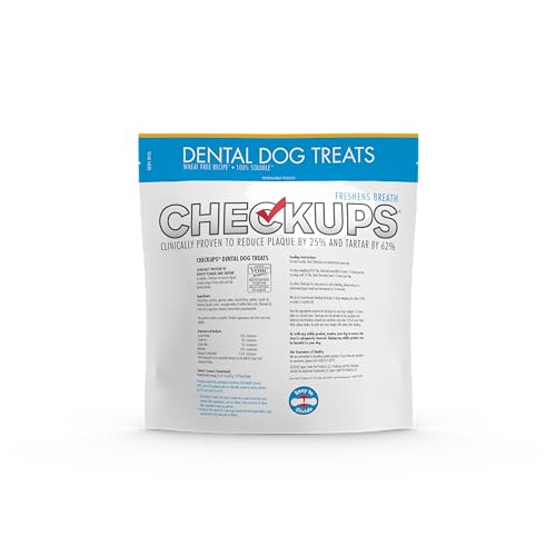Checkups texture souple: mastication efficace pour nettoyer les dents.