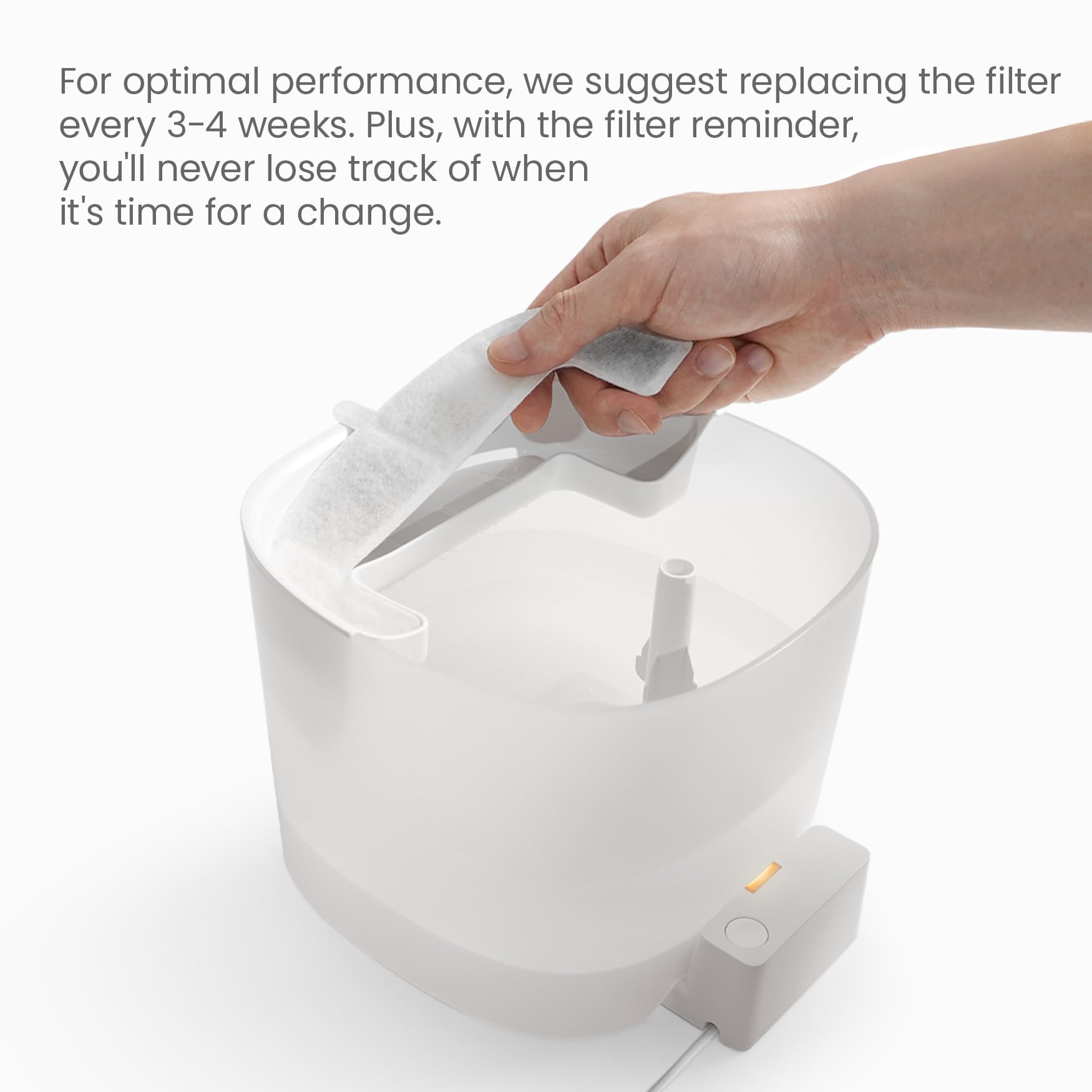 Cheerble Elfin E1 Lite – capacité 2 L, réapprovisionnement simplifié.