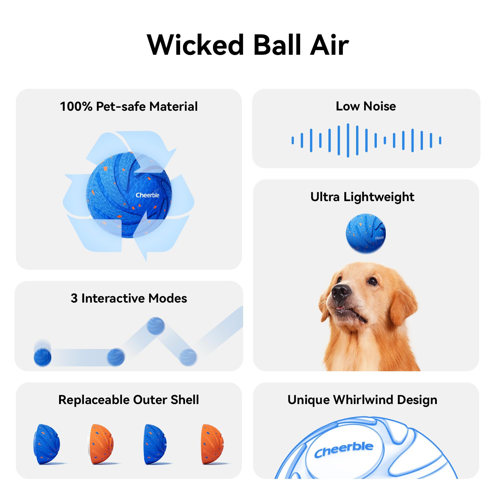 Cheerble Wicked Ball AIR en mode Normal offre jeu actif et engagement.