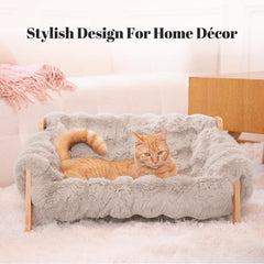 CHEERHOME PETS coussin poilu detache et lavable facilite le nettoyage.