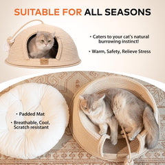 CHEERPALS Coussin lavable blanc, confort doux et nettoyage facilité.