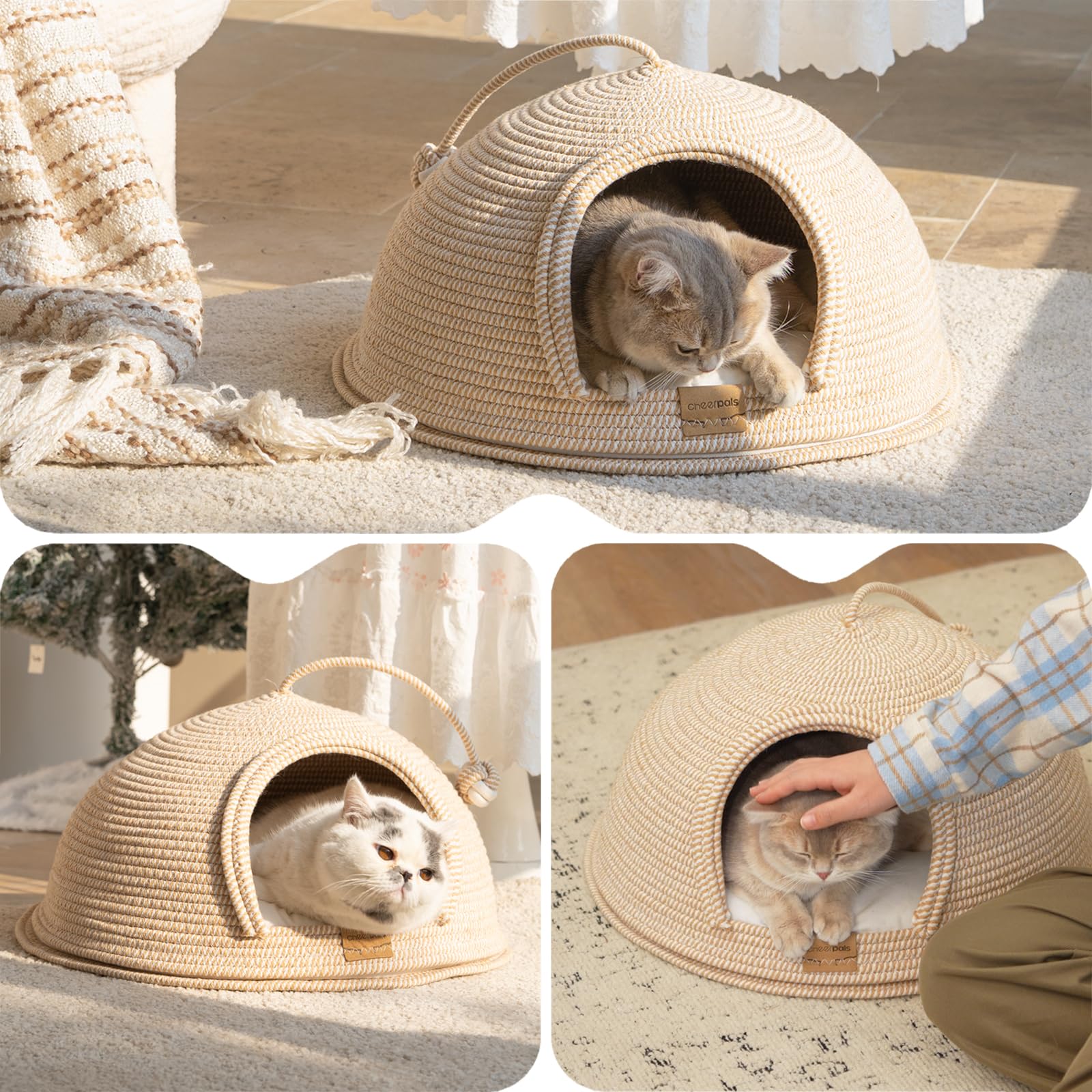 CHEERPALS Utilisation toute-saison, cave transformable en tapis léger.