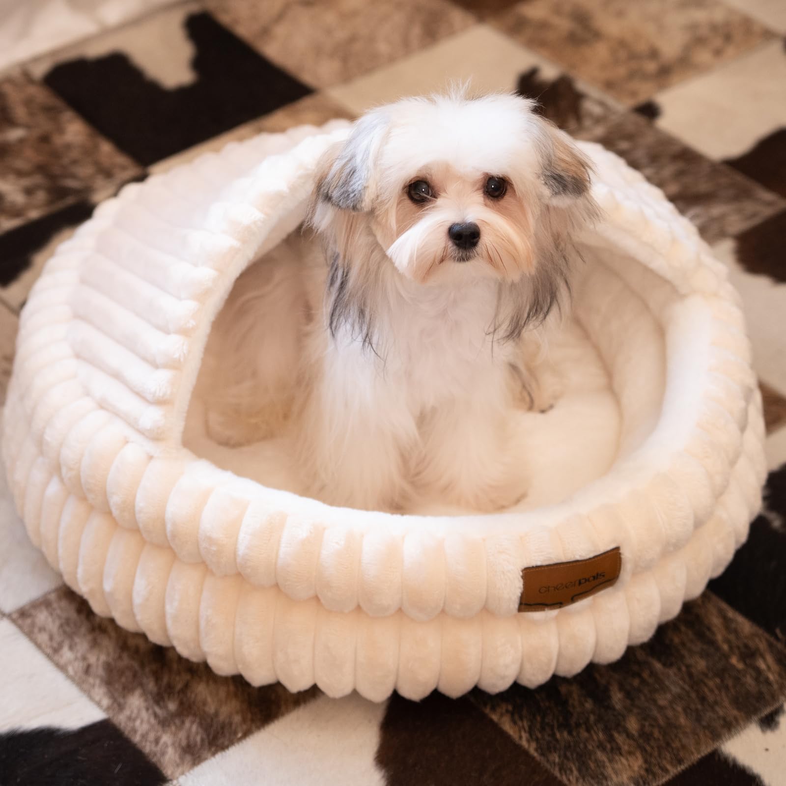 CHEERPALS Nid cave chat, lavage en machine pour un entretien rapide.