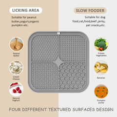 ChefAide tapis de léchage en silicone sans BPA, sûr et durable