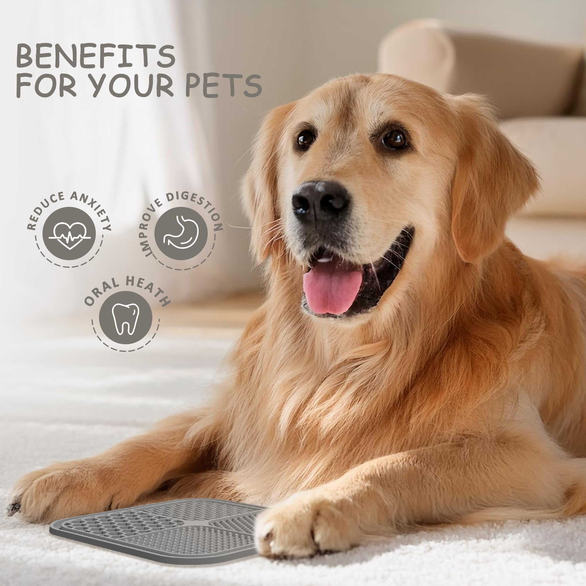 ChefAide tapis de léchage pratique pour toilettage et entraînement
