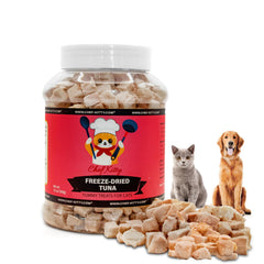 Friandises thon chat Chef Kitty, lyophilisees, saveur naturelle et croquant