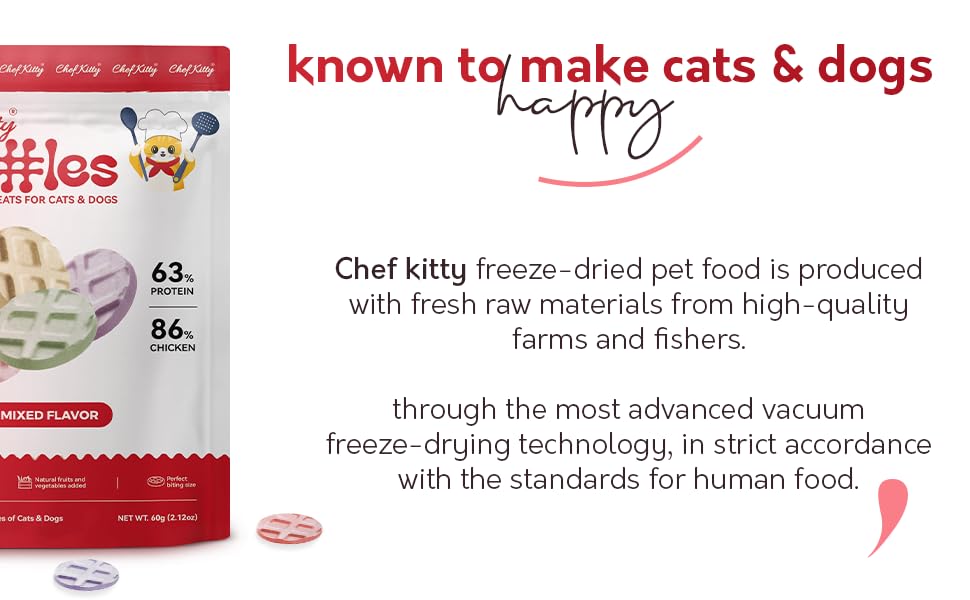 Chef Kitty gaufre récompense entraînement chat – option haute valeur