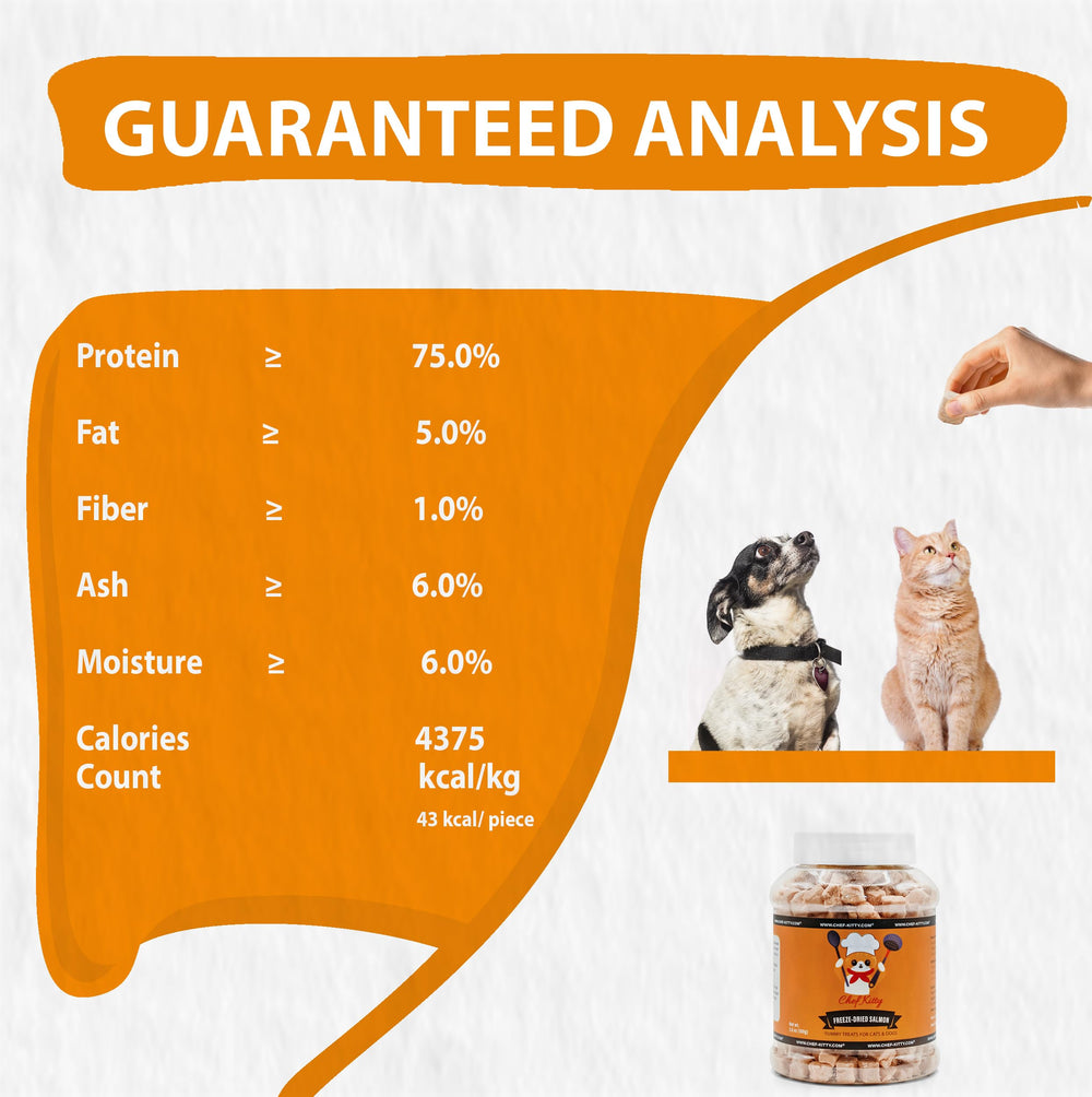 Chef Kitty : produit testé aux États-Unis pour sécurité et qualité.