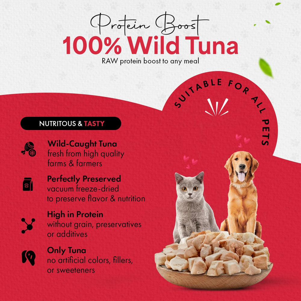 Topper croquettes chien Chef Kitty, thon unique pour repas appetant