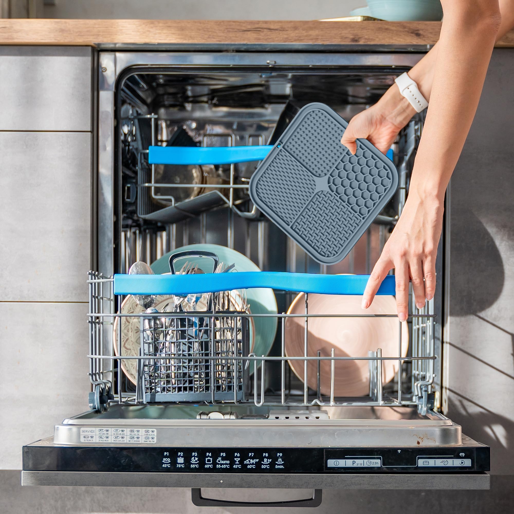 ChefAide tapis de léchage facile à nettoyer et lave-vaisselle compatible.