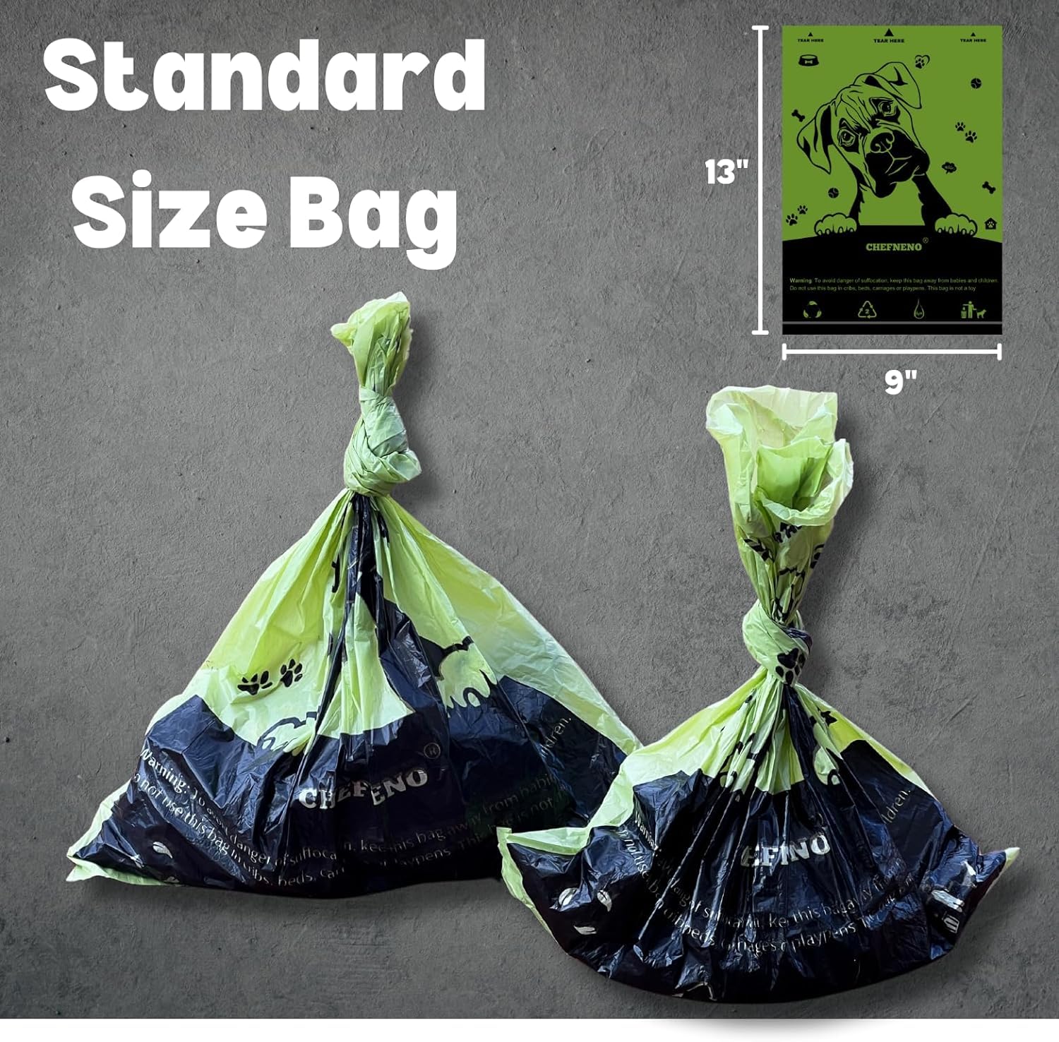 Utilisation polyvalente CHEFNENO pour déchets domestiques variés.