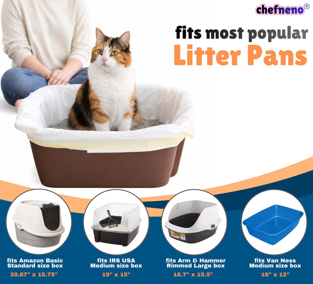 CHEFNENO liner compatible avec la plupart des boîtes à litière.