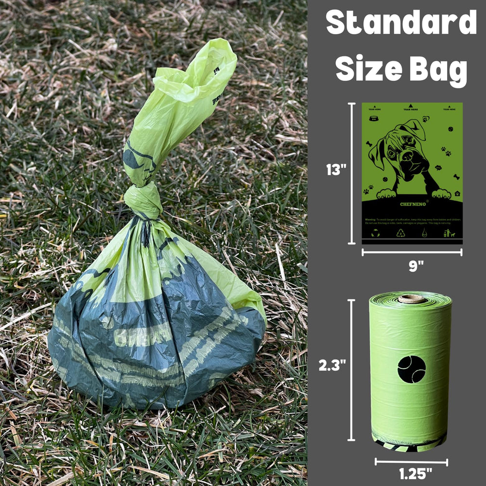 CHEFNENO rouleaux sacs chien, lot de 32, pratique et économique.