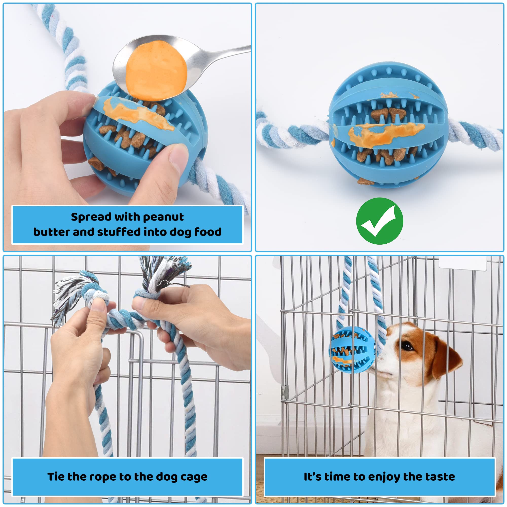 Balle ChengFu diamètre 7 cm, parfaite pour chiens jusqu’à 45 kg.