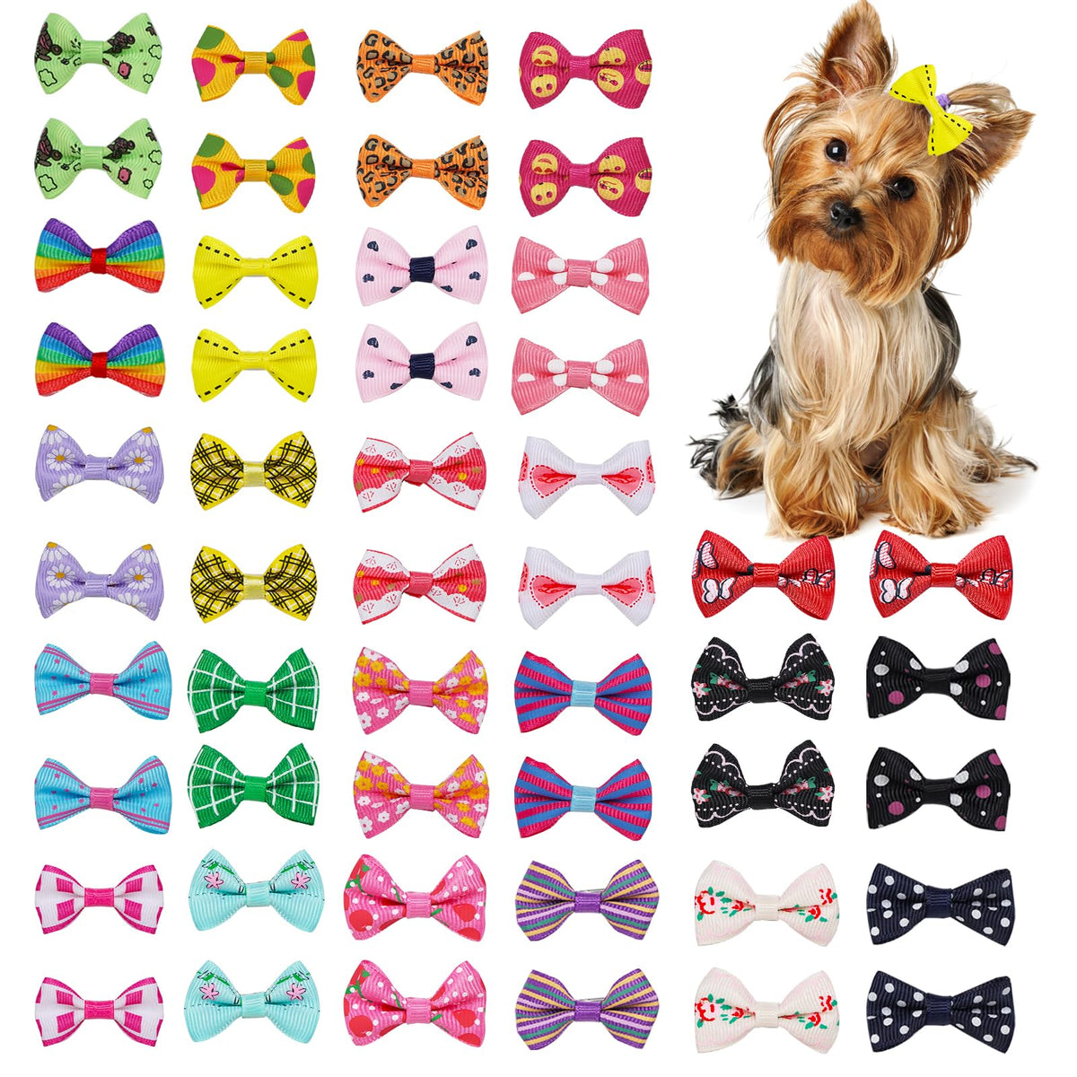 Chenkou Craft noeuds-poil-chien, fixation sûre et élégante pour petits chiens.