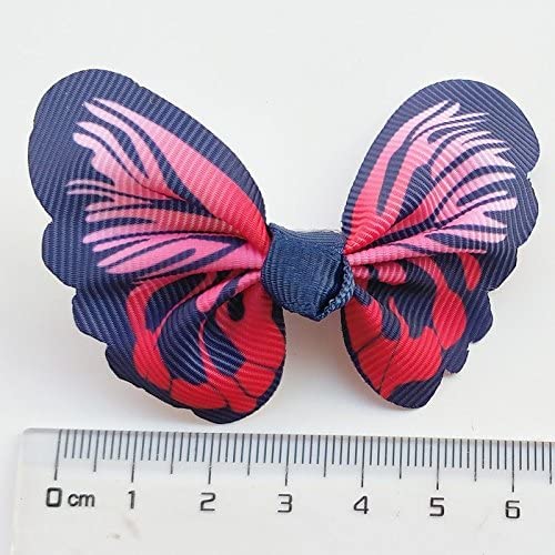 Ruban papillon chien multicolore, système clip pratique.