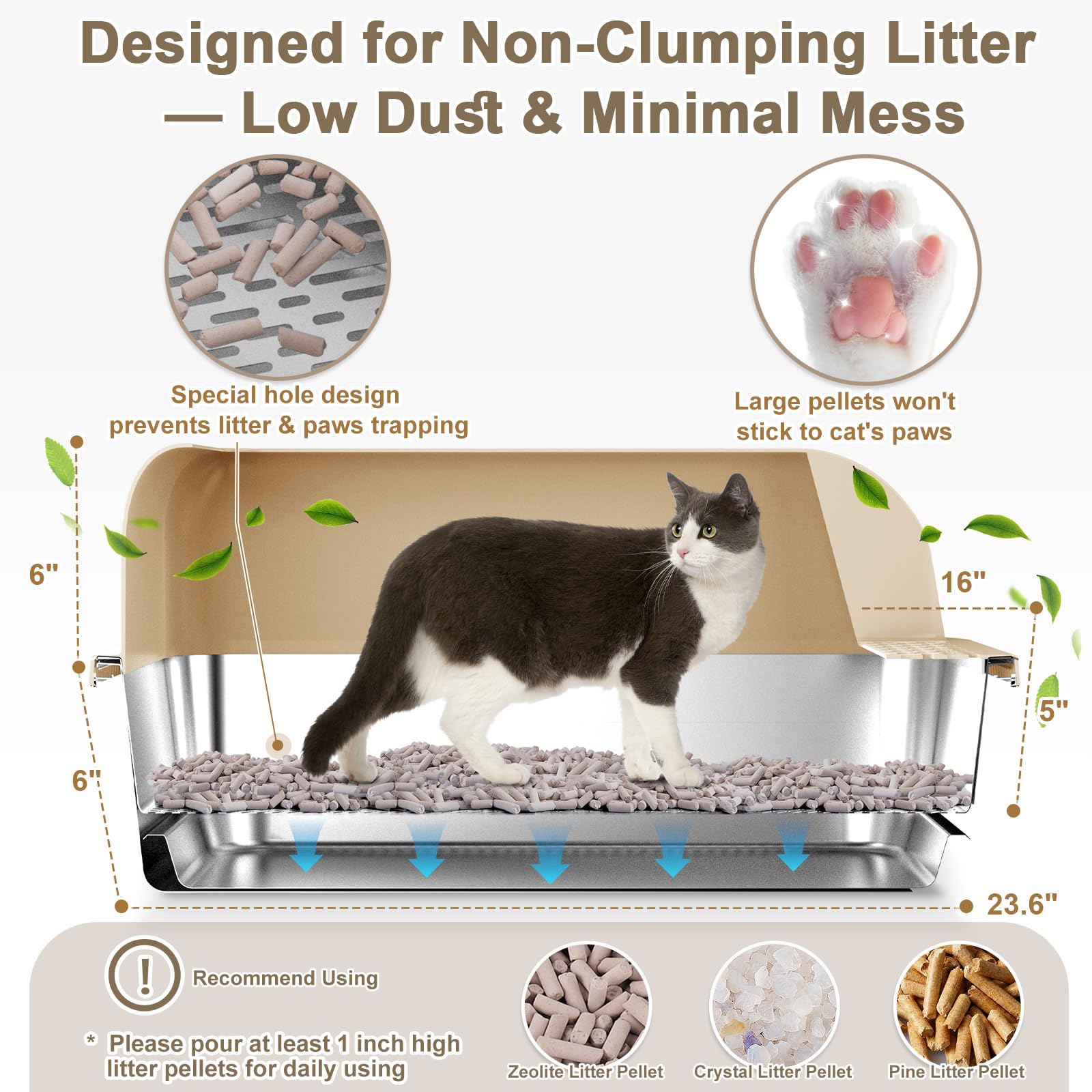 CHENOVE grand format 60 x 40 cm pour grands chats.