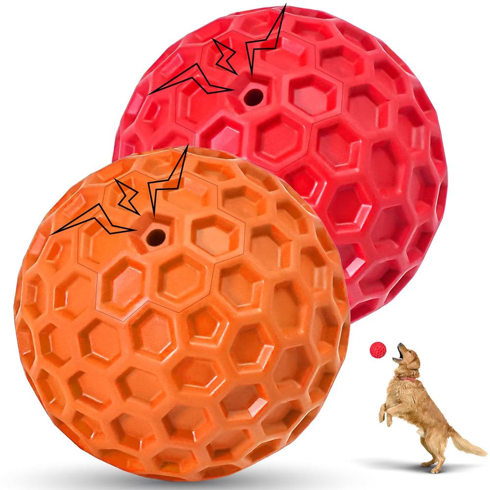 CHEODIN balle chien siffleuse indestructible pour jeux durables et amusants