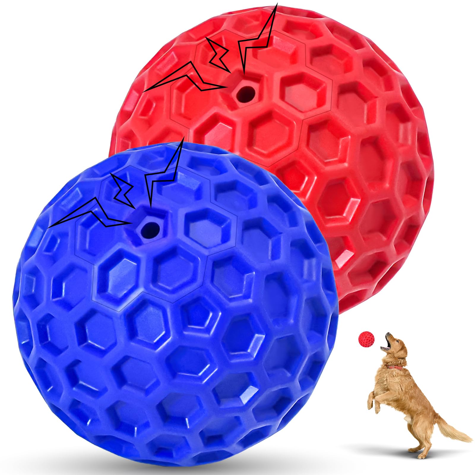 Balle CHEODIN incassable avec sifflet, parfaite pour jeux robustes et plaisir durable.