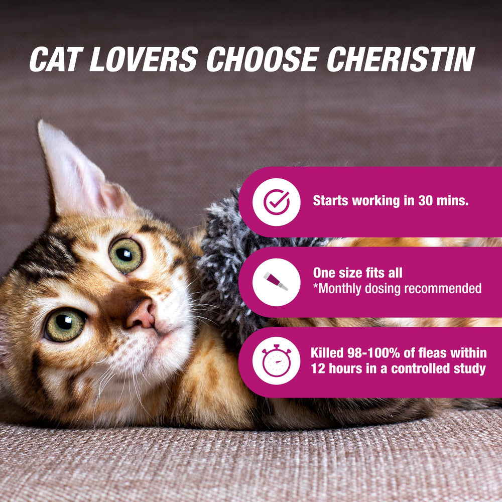 Cheristin: dose unique pratique pour chats et chatons.