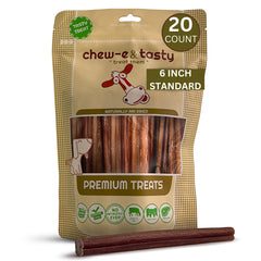Chew-e&tasty bâtonnets bully 6 pouces pack 20 pour occuper et récompenser.