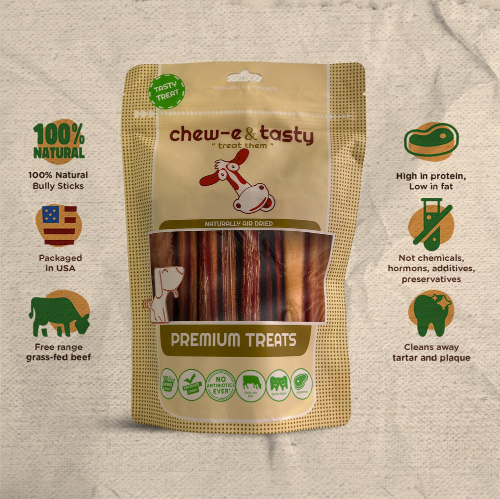 Chew-e&tasty bâtonnets bully fabriqués au Brésil dans une installation USDA.