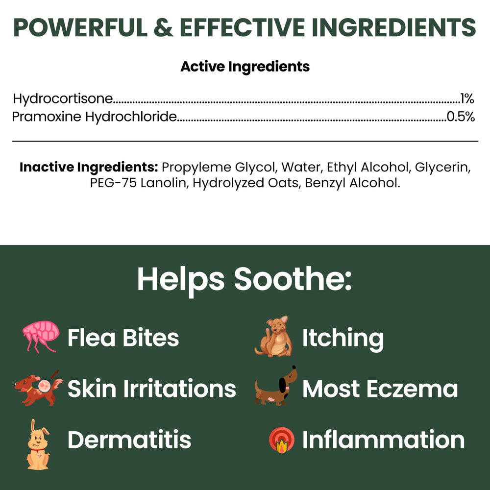 Chew + Heal Labs apaisement-peau-chien — apaise la peau irritée et calme les démangeaisons.