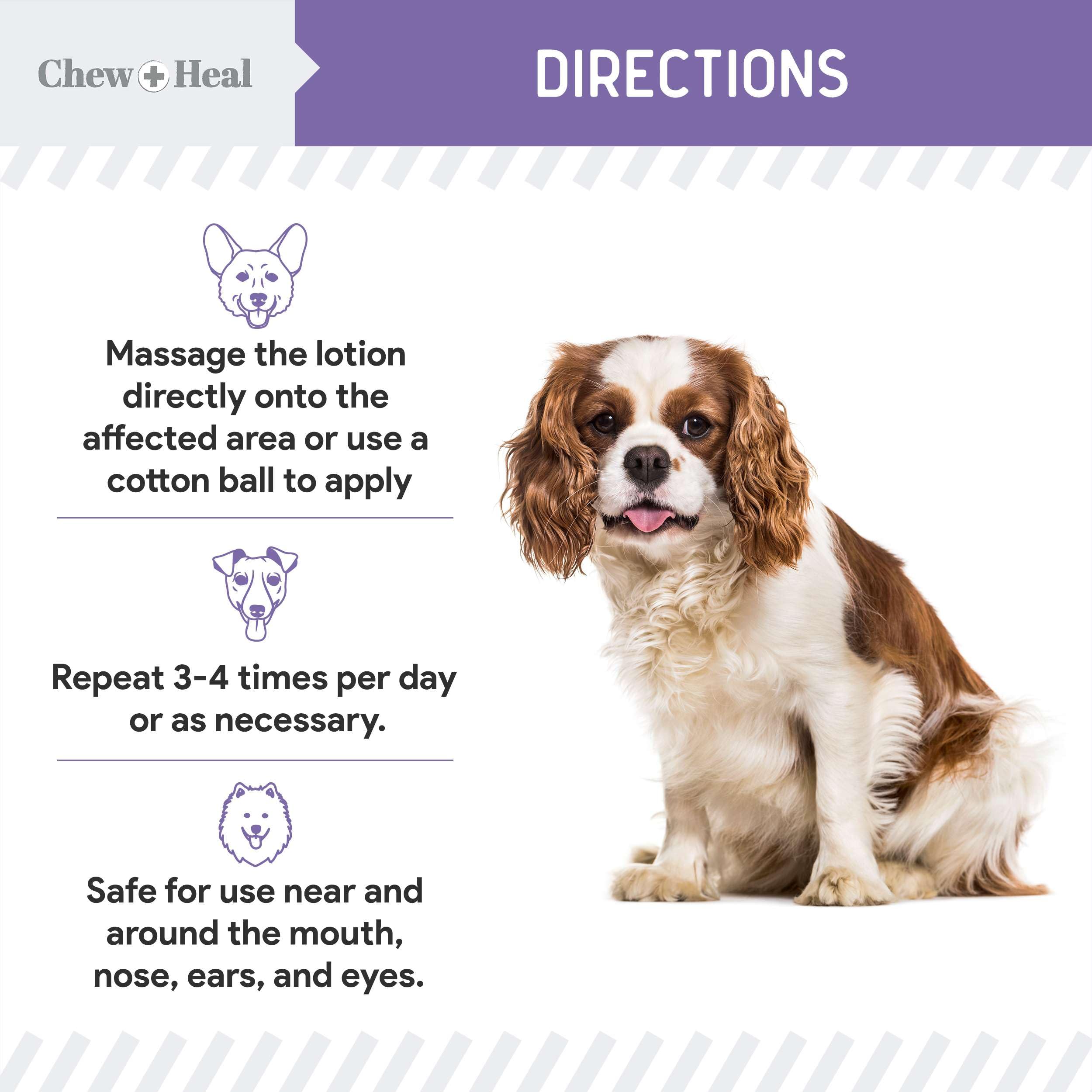 Chew + Heal Labs: emballage-fabriqué-aux-États-Unis garantit qualité et traçabilité.