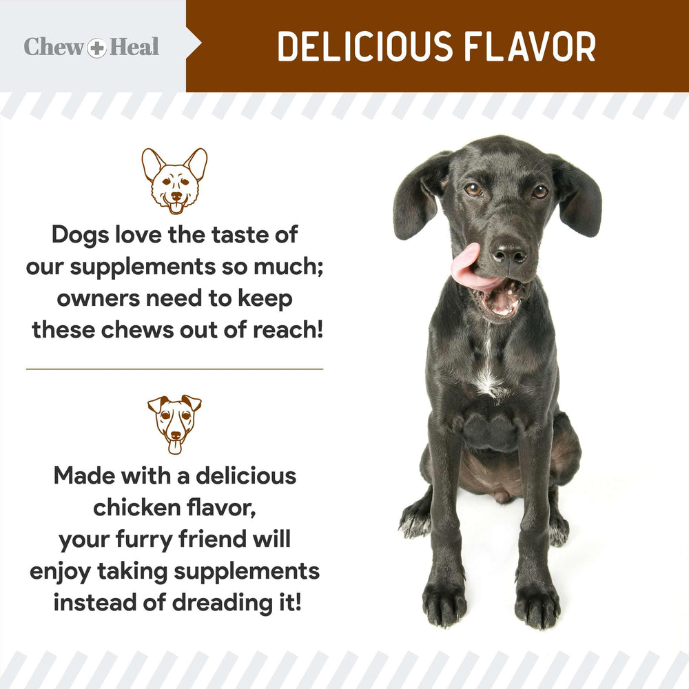 Chew + Heal Labs ingrédients premium fabriqués aux États‑Unis.