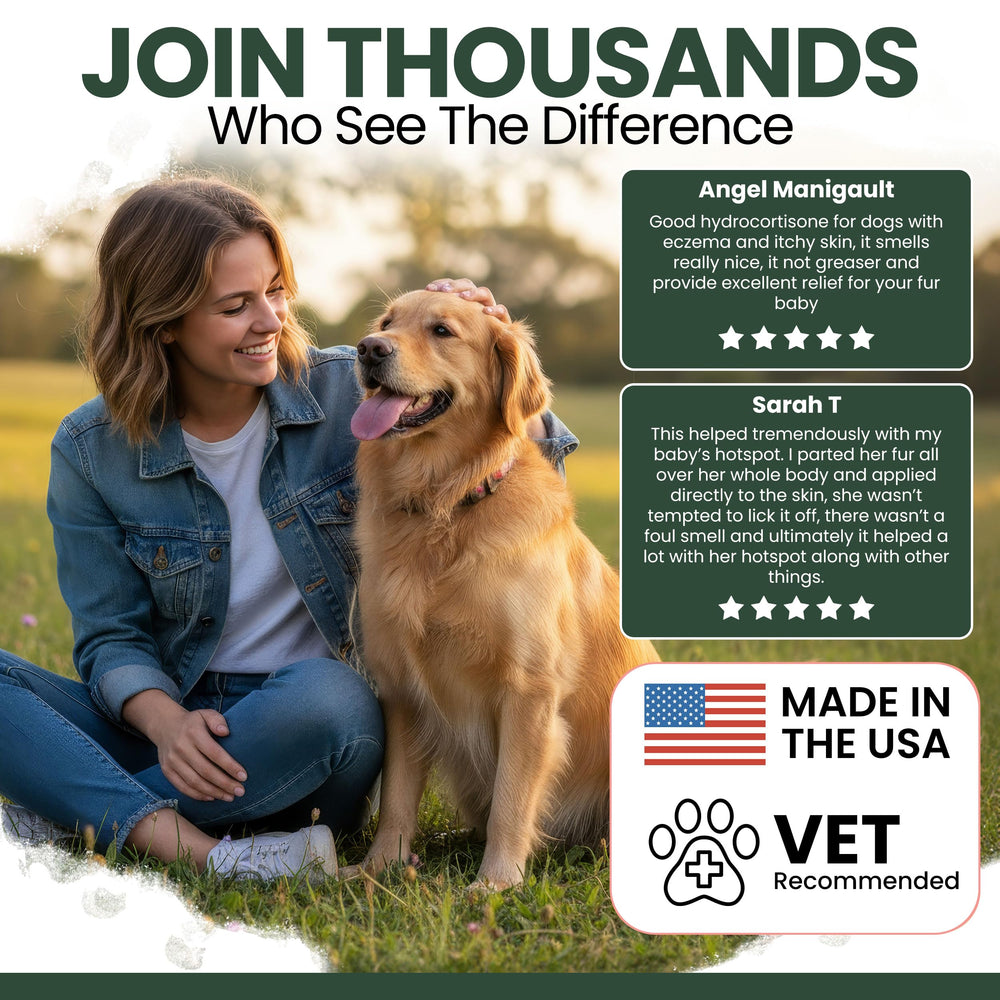 Soin pour demangeons locales du chien avec Chew + Heal Labs.