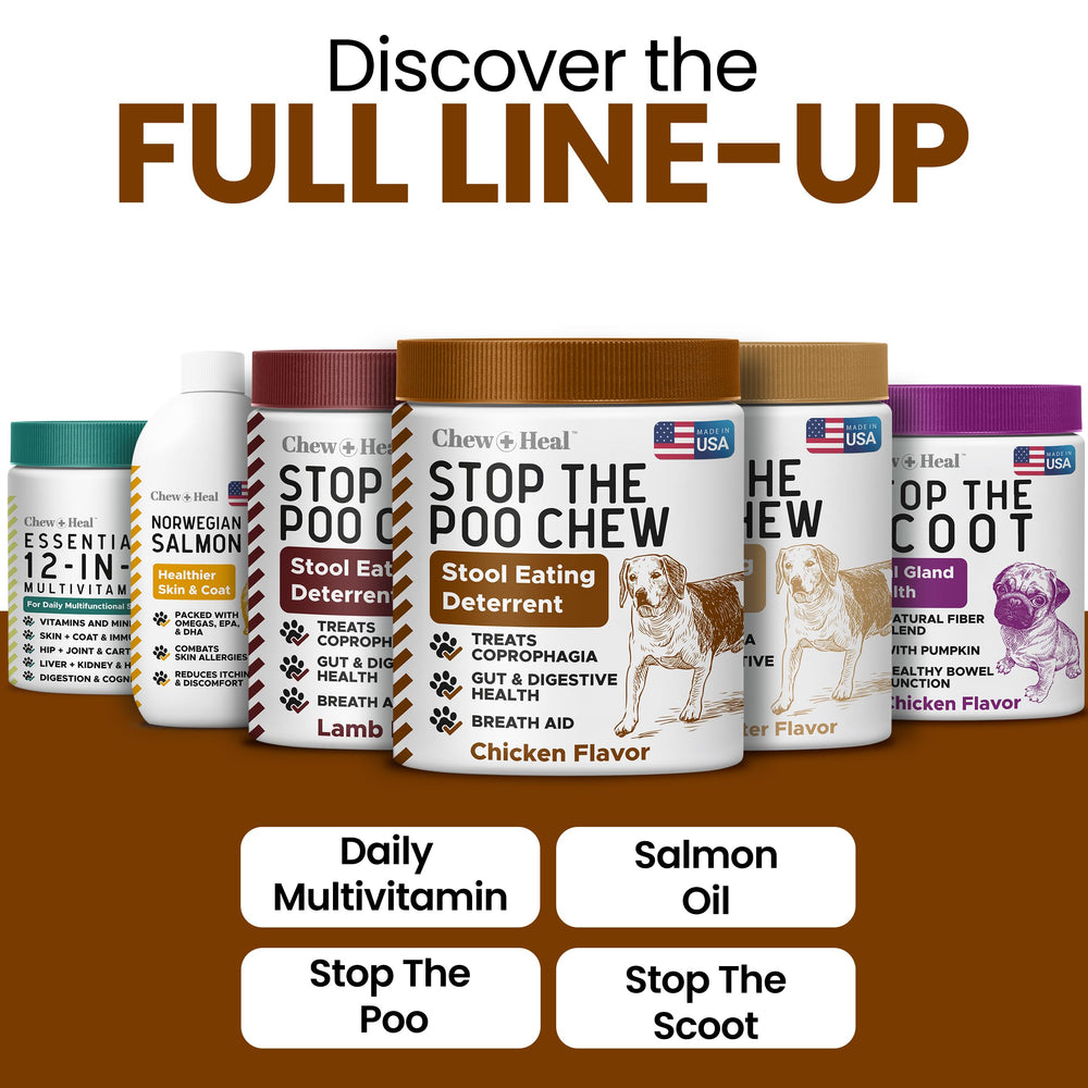 Chew Heal Labs No Poo Chews soutiennent la digestion avec enzymes et FOS
