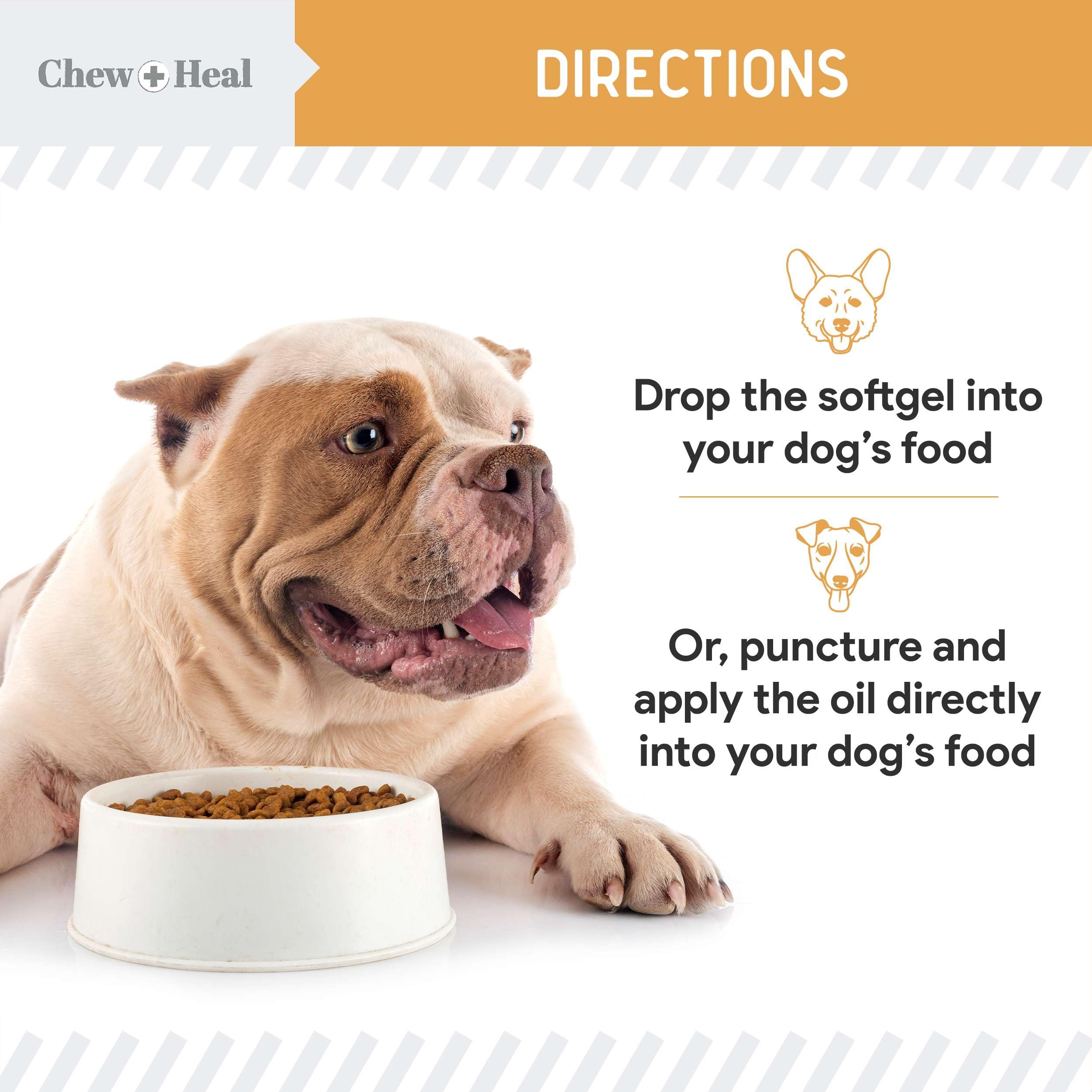 Ouverture facile des capsules Chew + Heal Labs pour mélange dans nourriture.
