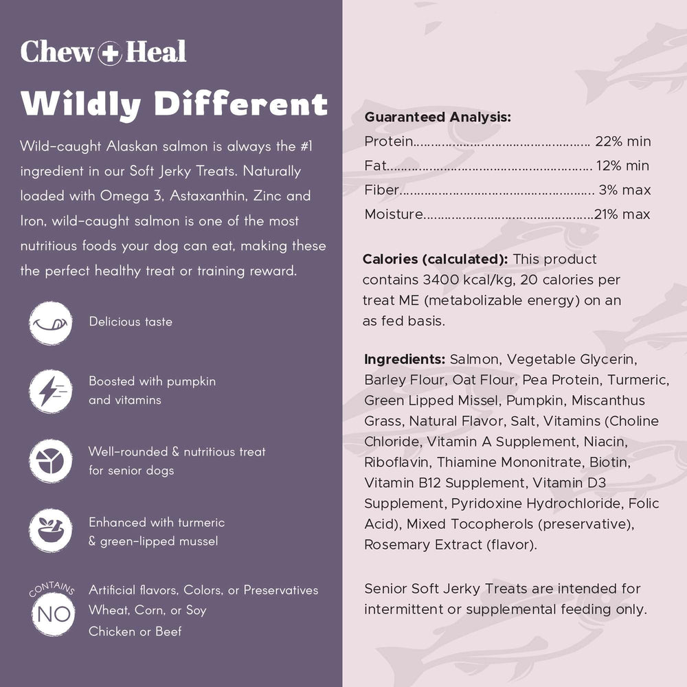 Chew Heal Labs récompense facile pour chiens âgés.