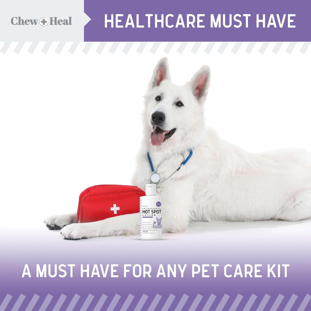 Chew + Heal Labs: trousse-premiers-soins pour chiens, praticité à emporter.