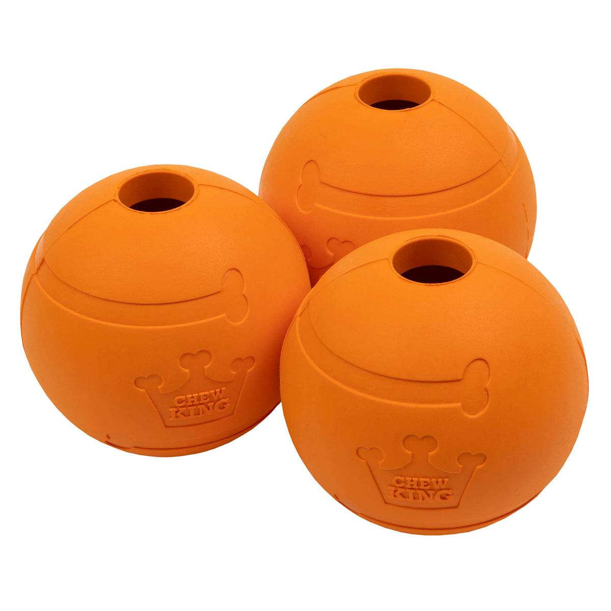 Chew King balle caoutchouc saveur bacon avec rebond durable pour le jeu
