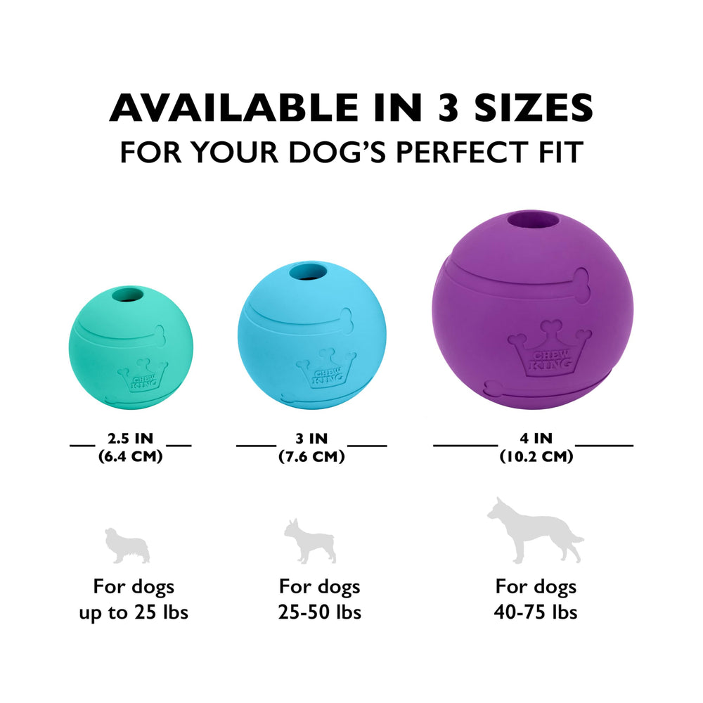 Chew King balles disponibles en trois tailles pour chaque chien