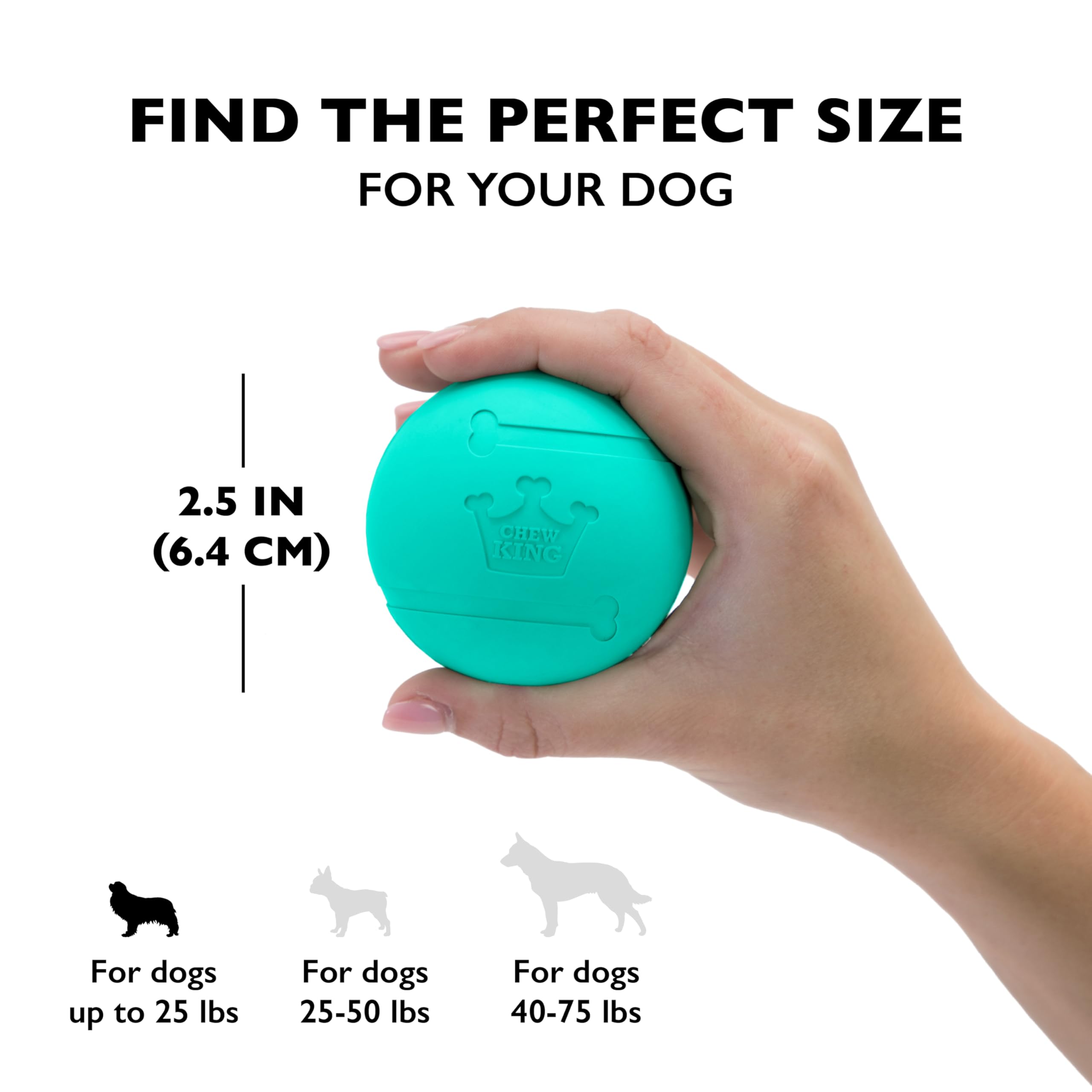 Chew King caoutchouc naturel sans odeur, pour chiens sensibles.