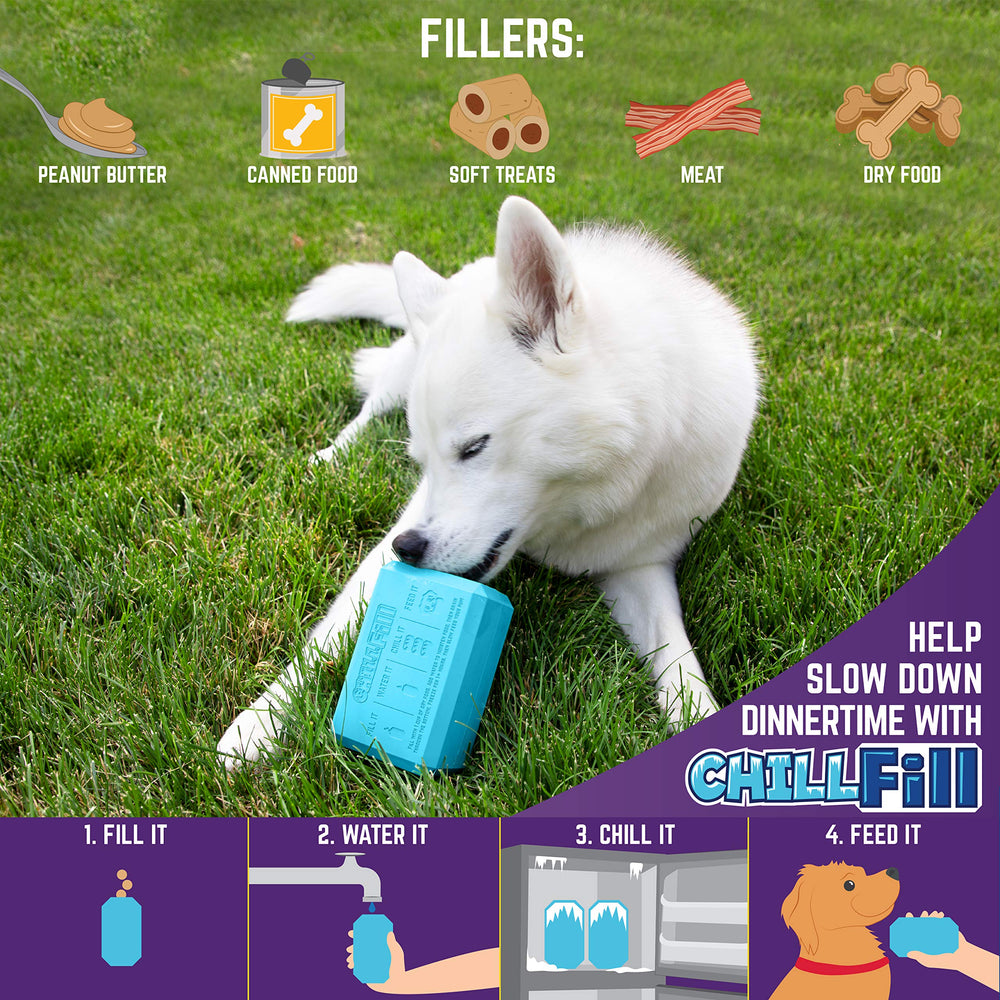 Chew King Chill Fill – alimentation lente pour chien pendant les repas.